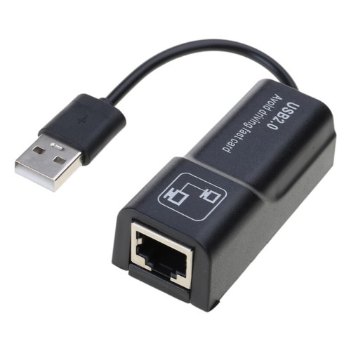 USB 2.0 to RJ45 Adapter LAN Ethernet Adapter 100Mbps Networking Converter For PC