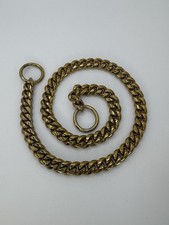Metal Slip Link Training Heavy Duty Dog Choker Collar 20   Gold Color