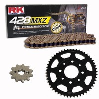 Kettensatz Kymco Zing II 125 04-14 Kette RK GB 428 MXZ 124 Offen Gold 16/39