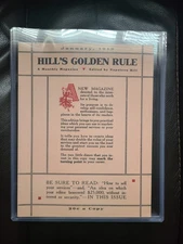 Hill's Golden Rule (Napoleon Hill's First Magazine)