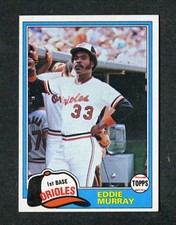 Eddie Murray Baltimore Orioles HOF 1981 Topps All-Star MLB Baseball Card #490