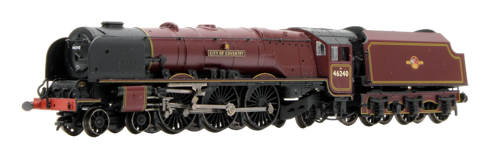 GRAHAM FARISH 'N' 372-183 BR CRIMSON CLASS 8P 46240 CITY OF COVENTRY STEAM LOCO