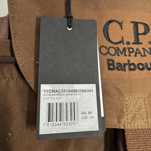 Barbour C.P. Company Wax Backpack Tan Brown Discontinued Rare BNWT! CP Cinquanta - Picture 7 of 19