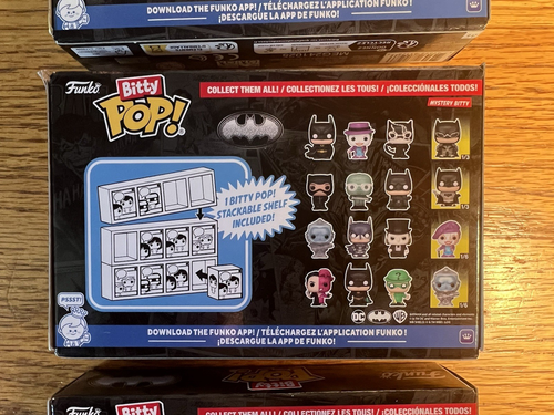 Batman Funko Bitty Pop! Mini-Figure 4-Pack (3 packs) All Different! - Picture 8 of 9