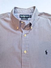 Ralph Lauren Blake White Dress Shirt Long Sleeve, Size Large, 100 Cotton