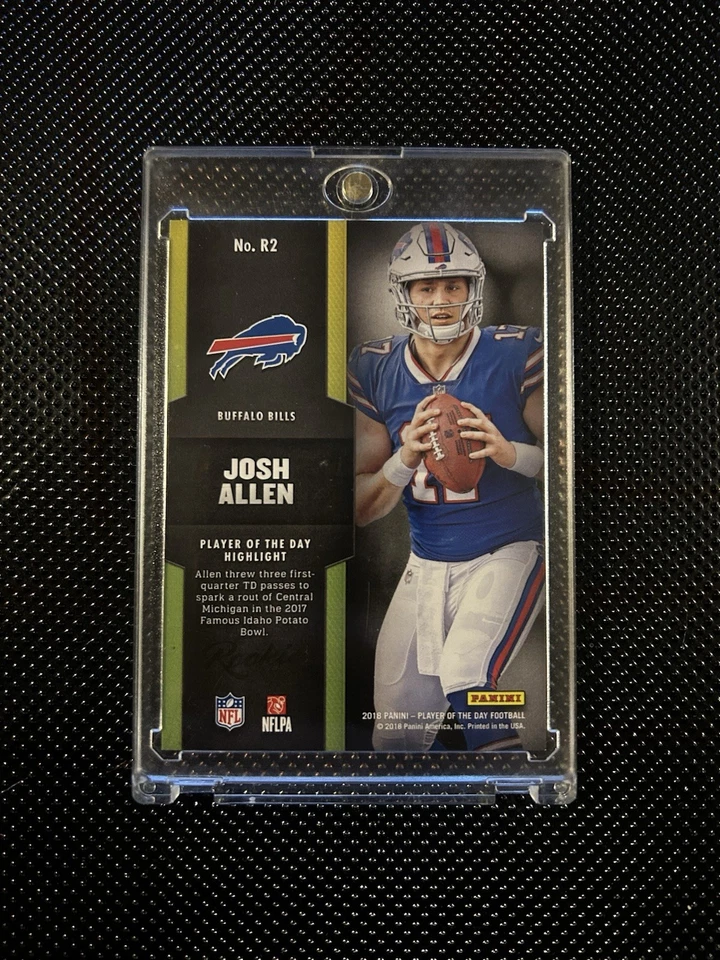 2018 Panini Player of the Day novato Josh Allen #R2 (RC) 38/125 - Imagem 2 de 3