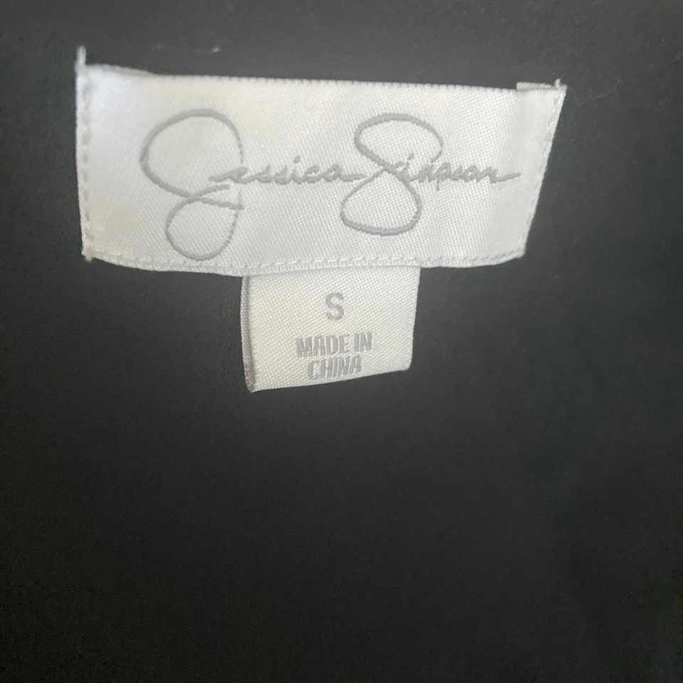 Blazer Jessica Simpson para mujer pequeño frente abierto negro Foto 4 de 4