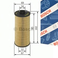 Bosch F026407010 ÖLfilter FüR BMW 5 E60 E61 6 E63 E64 7 E65-E67 X5 E53 3.6 4.4