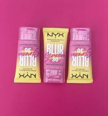 Lot of 3 NYX Blur Screen SPF 30 Primer Exp 03/26 Wholesale Thousands Available
