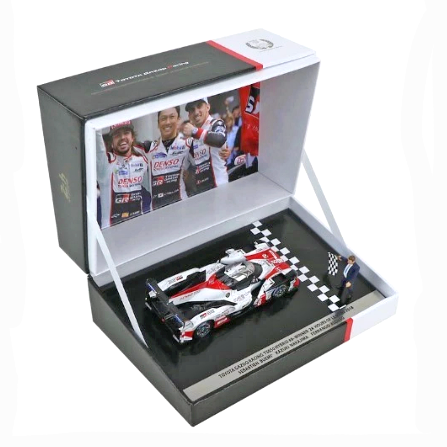 Toyota Gazoo Racing 1:43 Toyota TS050 Hybrid #8  Le Mans 2018 Winner & Figurine