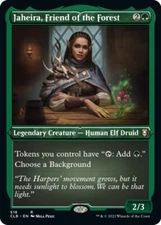 1 x Jaheira, Friend of the Forest - Foil Etched - Commander Legends: Battle for 