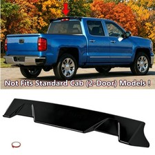 Rear Spoiler Cab Roof Fit For Sierra Silverado 1500 4dr 14-18 Gloss Blk Top Lip Rear Spoiler Cab Roof Fit For Sierra Silverado 1500 4dr 14-18 Gloss Blk Top Lip