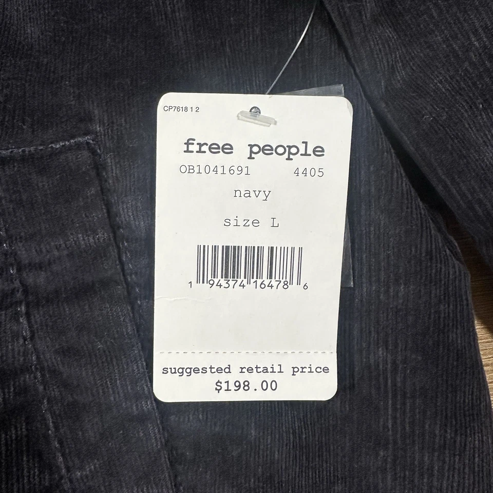 Chaqueta Militar Free People We The Free Azul Marino Pana Talla L Nueva con Etiquetas $198 Foto 2 de 4