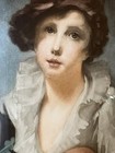 Large Antique Signed Henry Raeburn Boy and Dog Lithograph Print Engraving 1864 — photo 3