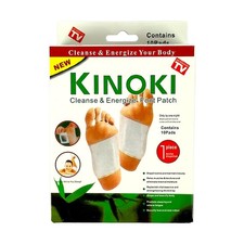 Kinoki Foot Pads for Your Health Care 10 Premium Natural 5.8cm x 7cm, White