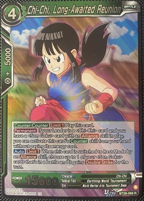 Chi-Chi, Long-Awaited Reunion BT28-069 Rare DBS Prismatic Clash Foil - DBZ Card