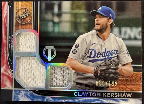 Clayton Kershaw 2022 Topps Commemorative Jersey #22 Medallion #JMN