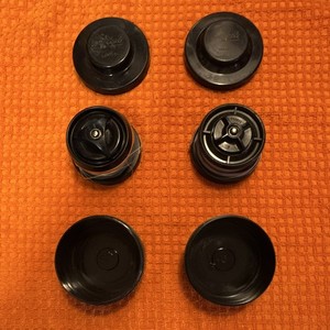Mitchell Spinning Reel Spool Assemblies Large & Small Black Plastic Pack of 2