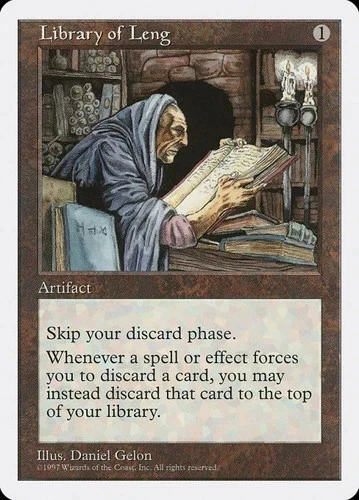 Library of Leng NM 5th Edition MTG Magic The Gathering Artifact English Card