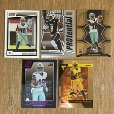 Jalen Tolbert 5-Card Lot - ALL Rookies - Dallas Cowboys