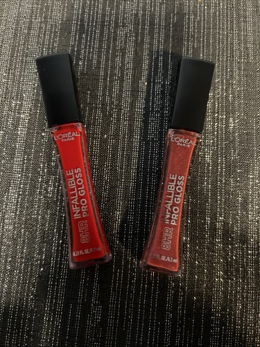 L'Oreal- Lot of 2- Infallible Pro Gloss 8 Hour Wear - #240 &320 - 0.21 Oz - Picture 1 of 5