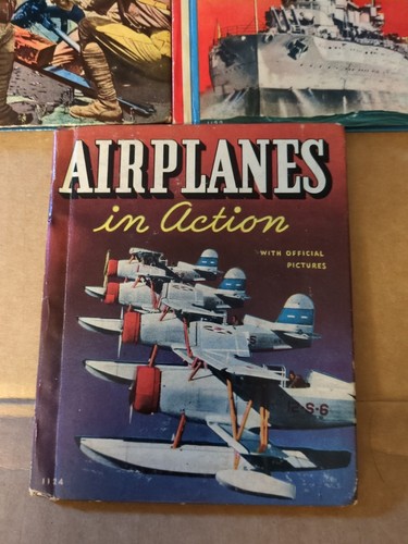 3 WWII Whitman Children's Books U.S. Army, Navy, Airplanes 1938 - Picture 4 of 18