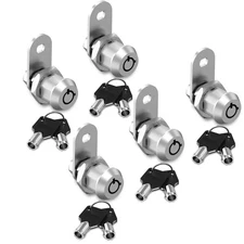 Cabinet Locks with Keys,5/8inch Cabinet Cam Lock Keyed Alike,Secure Drawer Fi...