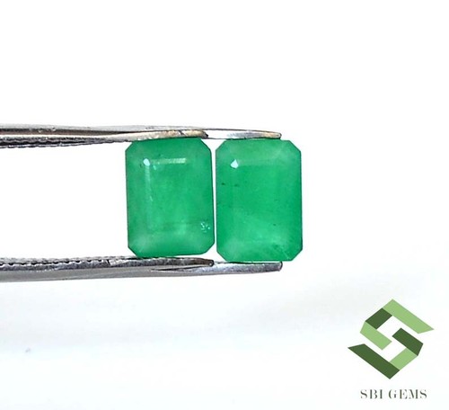 7x5 mm Certified Natural Emerald Octagon Cut 1.68 CTS Untreated Loose Gemstones - Picture 3 of 8