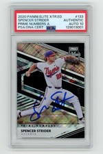 Spencer Strider Signed 2020 Panini Elite Extra Edition Prime Numbers PSA 10 Auto