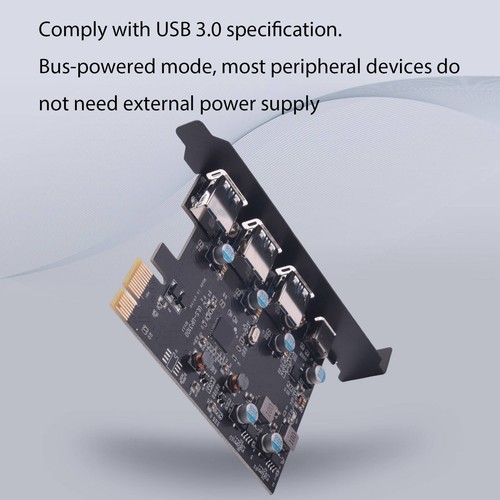 3X(PCI-E to USB3.0+Type C Expansion Card (PCIe Card)3 Ports with Superspeed6500 - Afbeelding 6 van 10