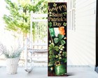 Happy St. Patrick's Day Welcome Sign for Front Porch, Vintage St.Patrick's Outdo
