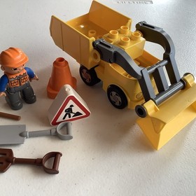 Lego Duplo Dump Truck & Construction Workers Replacement 10  Pieces, Make Offer