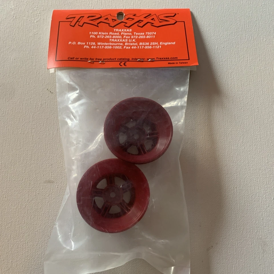 Traxxas SCT Satin Chrome Red Dual Profile Wheel 7072A NEW - Image 3 of 3