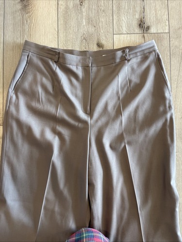 Talbots Women’s Italian Brown Wool Blend Career Suit Lined Sz 14 Blazer Pants - Picture 10 of 15