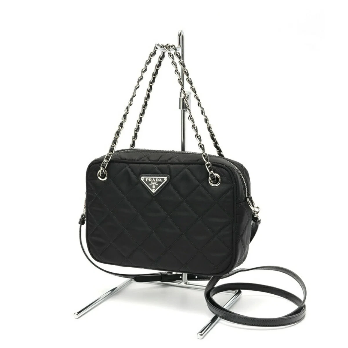 PRADA Tessuto Nylon Exterior Quilted Bags & Handbags for Women for