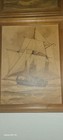 Set Of 4 GORDON GRANT Viking Ship CLIPPER Sailing VINTAGE FRAMED PRINTS — photo 2