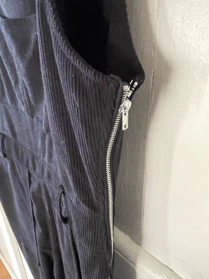 Macacão Anthropologie Avec Les Filles Veludo Feminino M Preto Bellbottom Boho - Imagem 4 de 4