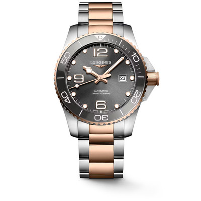 Longines Hydroconquest 40 mm Automatik Edelstahl graues Zifferblatt.35