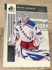 E1774 2011-12 Upper Deck SP Game Used #64 Henrik Lundqvist New York Rangers