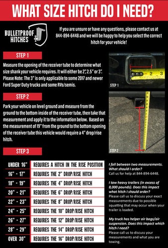 BulletProof Hitches® - 2.0" Heavy Duty 12" Drop/Rise Hitch - Picture 7 of 9