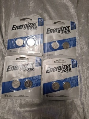 4 Packs Of 2! Energizer 2016 Lithum Batteries - 12 Year Shelf Life!