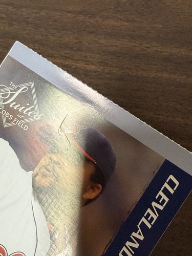 Biglietto Cleveland Indians 5/1 2007 Toronto Blue Jays Ben Francisco MLB debutto - Foto 3 di 4