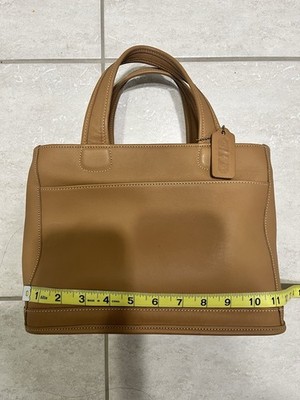 Vintage Coach Bleecker Satchel Bag Black Leather Top Handle Tote