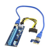 PCI-E 1x to 16x Mining Machine Enhanced Extender Riser Adapter with USB 3.0 