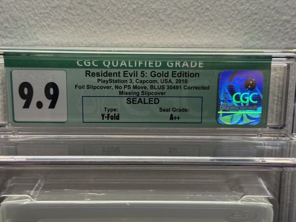 CGC 9.9 A++ - Resident Evil 5 Gold Edition PlayStation 3, PS3 2010 NEW! - RARE! - Image 2 of 3