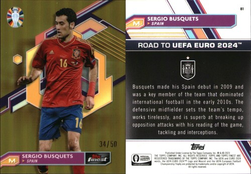 Tapir /50 Sergio Busquets FC BarcelonaSpain #81 2023-24 Topps Finest
