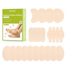 Bukihome Moleskin Adhesive Pads for Feet - 11 Sheets 22 Pieces Total , Beige
