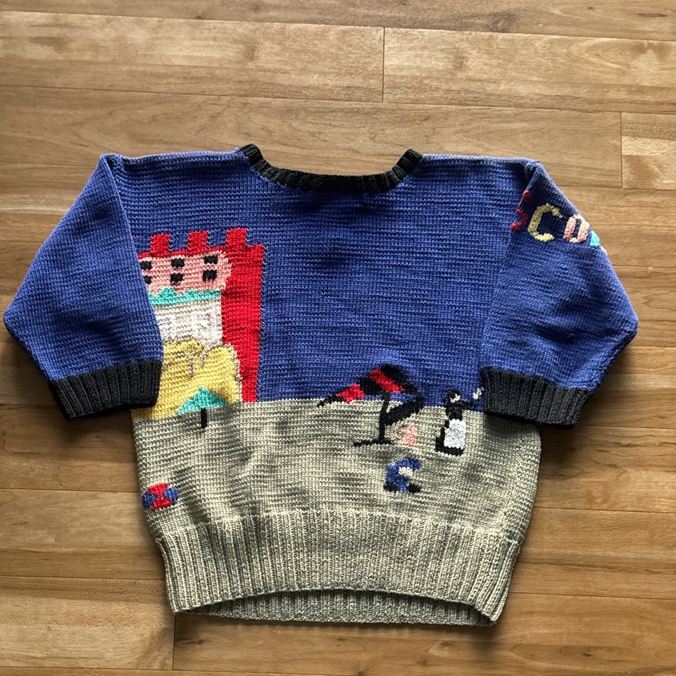 Suéter tejido a mano vintage Berek Marta D Grandmacore Foto 2 de 4