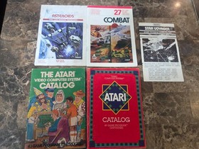 Lot of 100 Authentic Vintage Atari/ Intellivision Manuals/Promo, Mixed quality