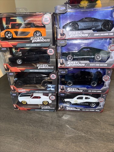 Lot Of 8 Jada Toys Fast And Furious Die Cast 1/32 Scale NEW No Duplicates